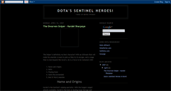 Desktop Screenshot of dota-sentinel.blogspot.com