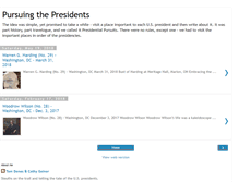 Tablet Screenshot of presidentialpursuits.blogspot.com