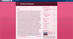 Desktop Screenshot of chattingchinquists.blogspot.com