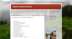 Desktop Screenshot of hajnalszakacskonyve.blogspot.com