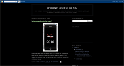 Desktop Screenshot of iphonegurublog.blogspot.com