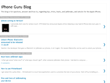 Tablet Screenshot of iphonegurublog.blogspot.com
