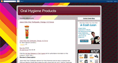 Desktop Screenshot of oiloralhygieneproducts.blogspot.com