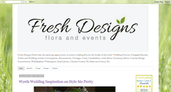 Desktop Screenshot of freshdesignsflorist.blogspot.com