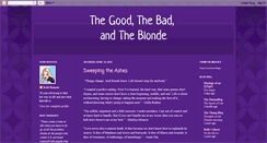 Desktop Screenshot of goodbadblonde.blogspot.com