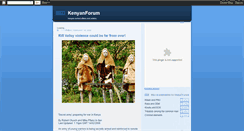 Desktop Screenshot of kenyanforum.blogspot.com