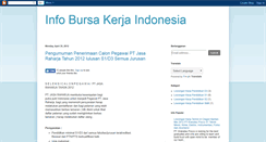 Desktop Screenshot of infobursakerjaindonesia.blogspot.com