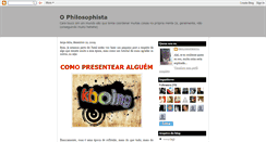 Desktop Screenshot of philosophista.blogspot.com
