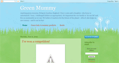 Desktop Screenshot of greenmummy.blogspot.com