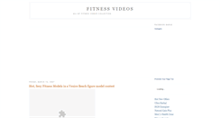 Desktop Screenshot of fitnessvideos.blogspot.com