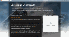 Desktop Screenshot of crowsandcrossroads.blogspot.com