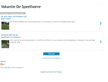Tablet Screenshot of despeelhoeve.blogspot.com