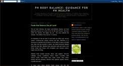 Desktop Screenshot of bodyphbalance.blogspot.com