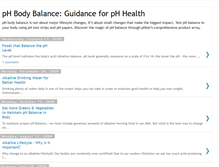 Tablet Screenshot of bodyphbalance.blogspot.com