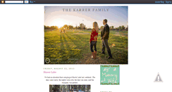 Desktop Screenshot of karrerfamily.blogspot.com