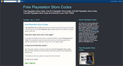 Desktop Screenshot of freeplaystationstorecodes.blogspot.com