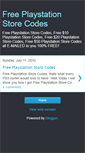 Mobile Screenshot of freeplaystationstorecodes.blogspot.com