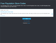 Tablet Screenshot of freeplaystationstorecodes.blogspot.com