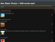 Tablet Screenshot of alexbakerphotos.blogspot.com