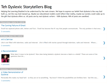 Tablet Screenshot of dyslexicstoryteller.blogspot.com