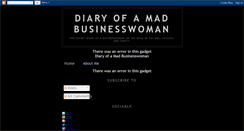 Desktop Screenshot of diaryofamadbusinesswoman.blogspot.com