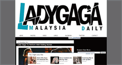 Desktop Screenshot of ladygaga-malaysia.blogspot.com