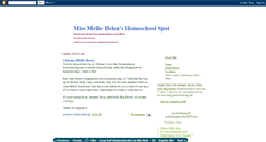 Desktop Screenshot of missmelliehelen.blogspot.com