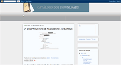 Desktop Screenshot of catalogodosdownloads.blogspot.com