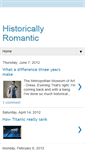 Mobile Screenshot of historicallyromantic.blogspot.com