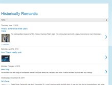 Tablet Screenshot of historicallyromantic.blogspot.com