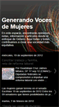 Mobile Screenshot of generandovocesdemujeres.blogspot.com