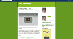 Desktop Screenshot of justlikethenut.blogspot.com