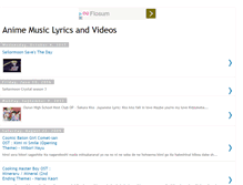 Tablet Screenshot of animelyricsandvideos.blogspot.com