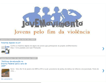 Tablet Screenshot of jovemovimentonacional.blogspot.com