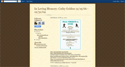 Desktop Screenshot of catherinelgoldenmemorial.blogspot.com