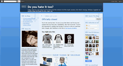 Desktop Screenshot of doyouhateittoo.blogspot.com