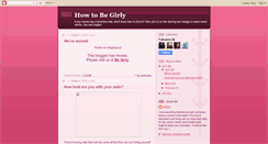 Desktop Screenshot of howtobecomegirly.blogspot.com