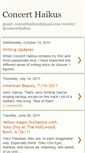 Mobile Screenshot of concerthaikus.blogspot.com
