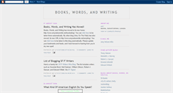 Desktop Screenshot of bookswordswriting.blogspot.com