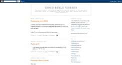 Desktop Screenshot of goodbibleverses.blogspot.com