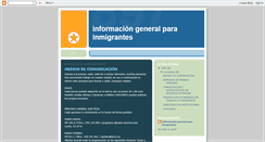 Desktop Screenshot of infoinmigrantes.blogspot.com