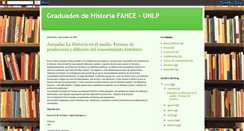 Desktop Screenshot of graduadoshistoriaunlp.blogspot.com
