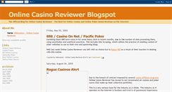 Desktop Screenshot of onlinecasinoreviewer.blogspot.com