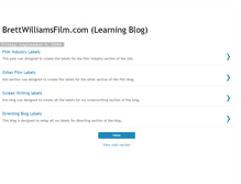 Tablet Screenshot of brettwilliamsfilmlearning.blogspot.com