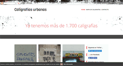 Desktop Screenshot of caligrafiasurbanas.blogspot.com