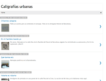 Tablet Screenshot of caligrafiasurbanas.blogspot.com