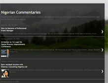 Tablet Screenshot of nigeriancommentaries.blogspot.com