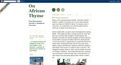 Desktop Screenshot of onafricanthyme.blogspot.com