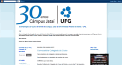 Desktop Screenshot of cursodedireitocajufg.blogspot.com