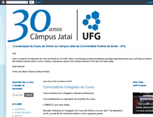 Tablet Screenshot of cursodedireitocajufg.blogspot.com